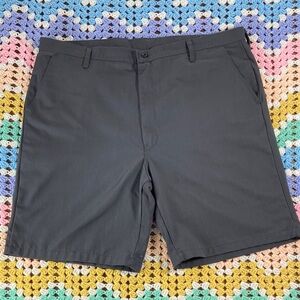 3/$12 Red Kap Mimix Work Utility Shorts Grey Mens 44 Flat Front Flex Panels